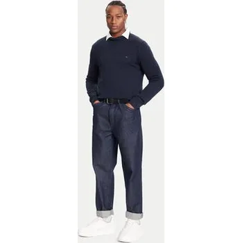 Dámský svetr Tommy Jeans Rolák DM0DM22096 Tmavomodrá Regular Fit XXL