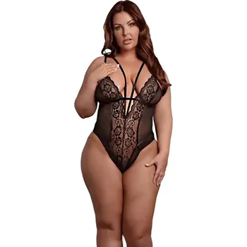 Dámský erotický korzet Le Désir Plus Size Body - černé