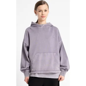 Dívčí mikina Reporter Young | Dívčí oversize fialová mikina s kapucí a efektem praní - Barva FIALOVÁ, Velikost 164/170 253-0551G-30-690-1