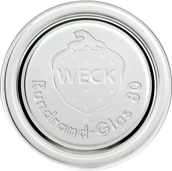 Weck Skleněné víčko na sklenice 80 mm 1 ks čiré