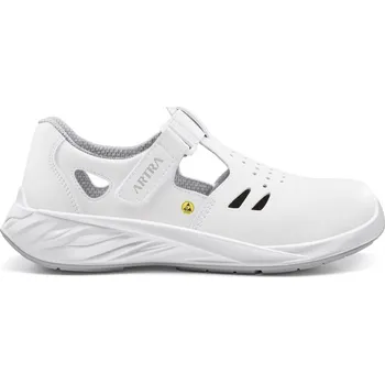 Pracovní obuv ARTRA Obuv ARMEN 9003 1010 S1 PL ESD, sandál s komp. špicí a planžetou ARMEN 9003 1010 S1 PL ESD/38 Bílá 38