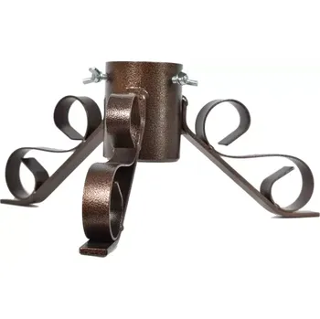 Stojánek na vánoční stromek Stojánek vánoční kovový-měděný 64mm