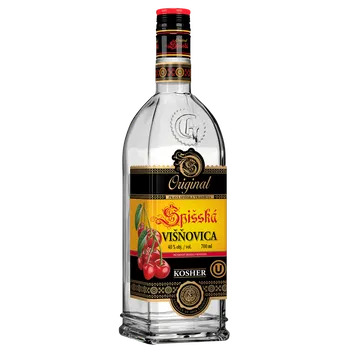 Pálenka Original Spišská Višňovica 40% obj. 0,7 l KOSHER Dárkové balení: bez dárkového balení (jen láhev)