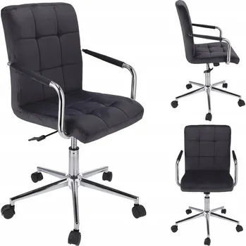 Pro-Tech shop Otočná židle Quatro, sedák z veluru, černá 41390&nbsp;CM-307698