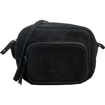 Taštička přes rameno SUPERDRY LARGE LEATHER DELWEN CROSSBODY W9110080A02A – Černá