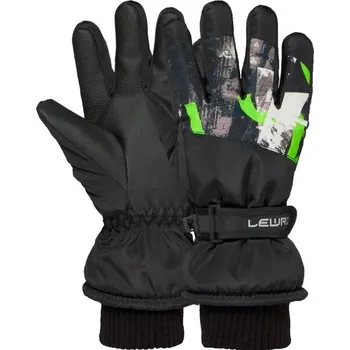 Rukavice Dětské zimní rukavice Lewro DANNI 8/11 Černá, Šedá, Světle zelená
