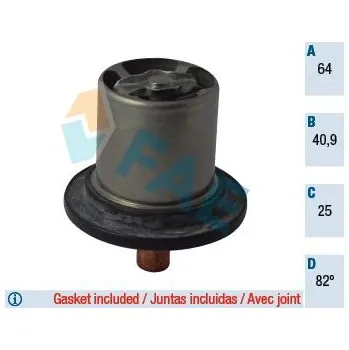 Těsnění motoru Termostat, chladivo FAE 5331082