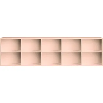 Knihovna Světle růžová závěsná knihovna 220x61x42 cm Mistral – Hammel Furniture ID_1821130