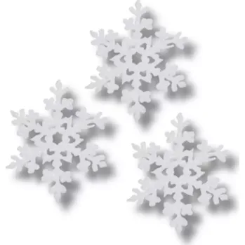 Vánoční dekorace Dekorace - Girlanda vločka bílá 180cm/10cm