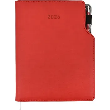 Diář Radek Menšík Diář Gep 2026 týdenní, červený + kuličkové pero