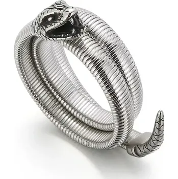 Náramek Ocelový pružný náramek Had Zmije 17–25 cm