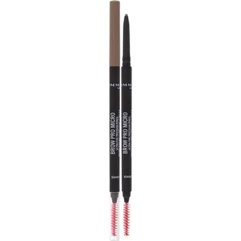 Tužka na obočí Rimmel Brow Pro Micro Eyebrow Pencil - Tužka na obočí pro definici a tvar 0,09 g - 003 Dark Brown