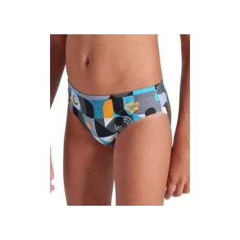 Chlapecké plavky ARENA ARENA BOYS WALLPAPER BRIEFS-BLACK MULTI, Velikost 152