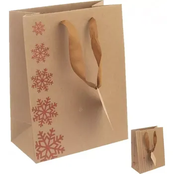 Dárková taška Taška papír dárková VLOČKA 26x12,5x32 cm mix