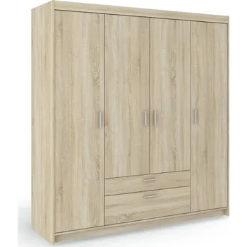 Šatní skříň ArtLemp Šatní skříň ELLEN 4D2S | dub sonoma