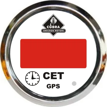 Hodiny Hodiny CET chrom/bílá 85mm