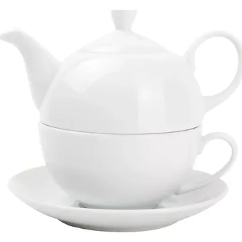 Konvice na čaj FINE 2 DINE Appetite Čajová sada Tea-for-One, bílá, porcelán, obsah: 0,45 litru, výška: 140 mm