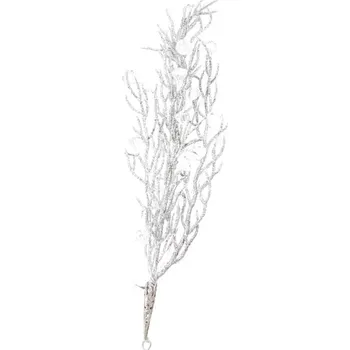 umělá květina Větvička UH perly stříbrná 8x3x30cm