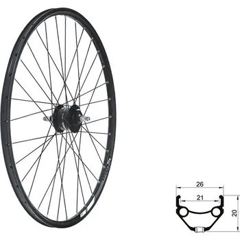 Sport Kellys | Zapletené kolo přední KLS DRAFT Dynamo DSC, 27,5", black