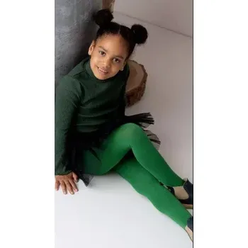 Dámské punčochy Dívčí punčocháče Mary NOQ 60 DEN - 140-146 / zelená