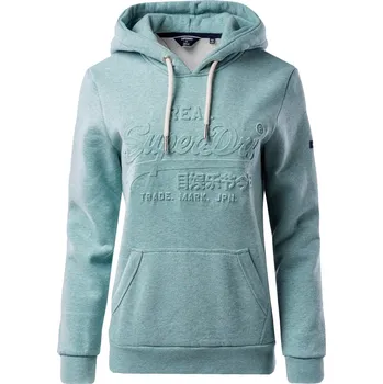Dámská mikina Dámská Mikina SUPERDRY VINTAGE LOGO EMBOSS HOOD W2011221AC22 – Tyrkysová XXS
