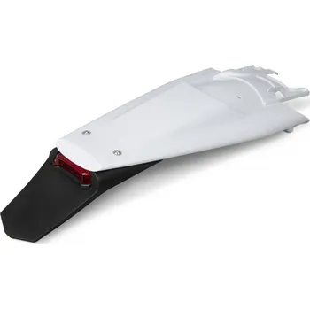 Blatník karosérie UFO zadní blatník HUSQVARNA TE 150 / 250 / 300 24-26, FE 250 / 350 / 450 / 501 24-26, barva bílá (se světlem LED) (UFO zadní blatník HUSQVARNA TE 150 / 250 / 300 24-26, FE 250 / 350 / 450 / 501 24-26, barva bílá (se světlem LED))