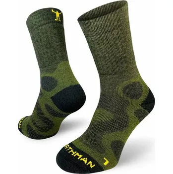Northman turistické merino ponožky pro náročný terén Khaki 42-44