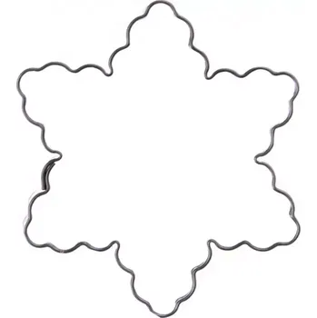 Velikonoční dekorace Vykrajovačka nerez hvězda vlnky