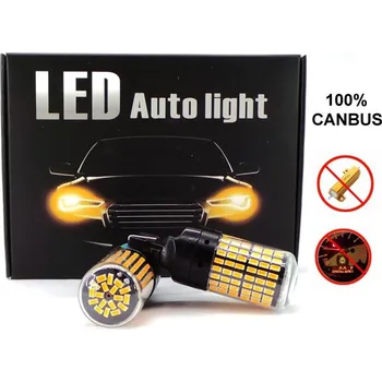 Autožárovka LED žárovky 2x 7440 12-24V CANBUS orange PREMIUM motoLEDy 541