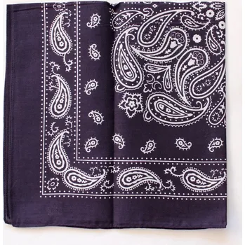 ETEX Dětský bavlněný šátek 55 x 55 cm - kašmír modrý