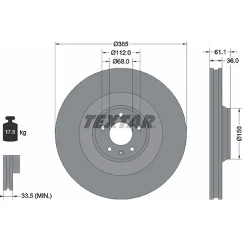 Brzdový kotouč Brzdový kotouč TEXTAR 92151303