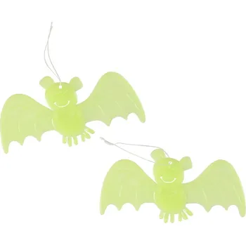 Dekorace netopýr svítící ve tmě 2 ks