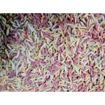 Krmivo pro rybičky ČERV ŽIVÝ PINKA MIX COLOR 0,5L