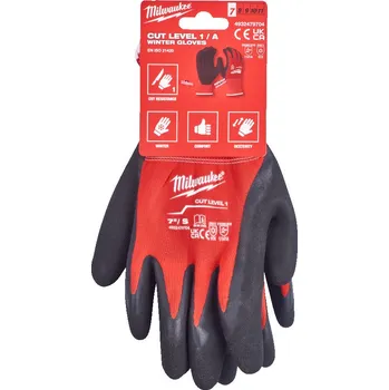Pracovní rukavice MILWAUKEE Zimní rukavice odolné proti proříznutí Stupeň 1/A - vel S/7 1ks
