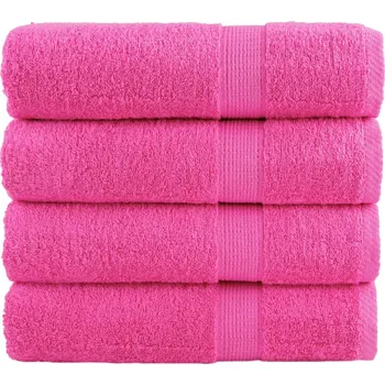 Utěrka Premium ručníky SOLUND 4 ks růžové 50 x 100 cm 600 g/m² IM_137522
