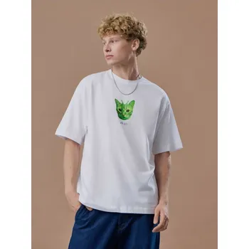 Pánské oblečení Tričko s&nbsp;potiskem - M - House - krémový - 992GB-01X