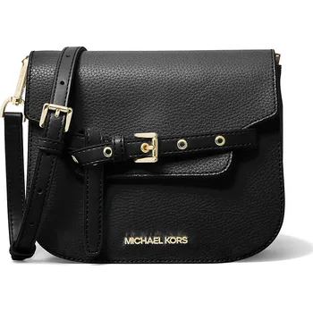 Módní doplněk Michael Kors kabelka kožená Jet Set Large Saffiano leather crossbody Black