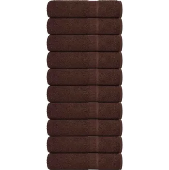Utěrka Ručníky FROGN 10 ks hnědé 50x100 cm 360 g/m² IM_136760