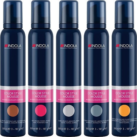 Indola Professional Color Style Mousse barevné tužidlo 200 ml Odstín barvy: Silver Lavender