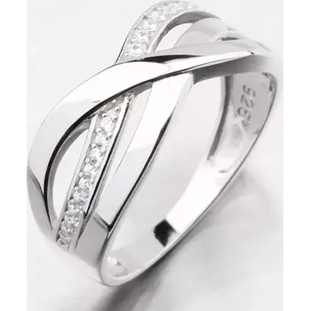 Prsten Dámský prsten stříbro 925 zirkon PKL-1066 velikost 64