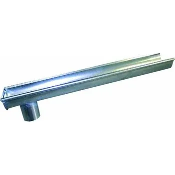 okap Žlab 25 s čelem a výtokem levý okap