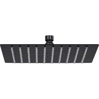 Sprchová hlavice Dešťová sprchová hlavice nerezová ocel 20x20 cm čtvercová černá IM_147695