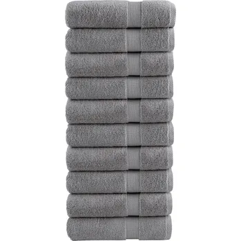 Utěrka Prémiové ručníky SOLUND 10 ks šedé 50x100 cm 600 g/m² IM_137307