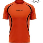 GIVOVA Běžecké tričko unisex GIVOVA Running XL ORANŽOVÁ|ČERNÁ