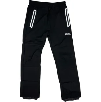 Chlapecké oblečení Kugo Chlapecké softshellové zateplené kalhoty s gumou v pase a manžetami černé 03 Černá, 152