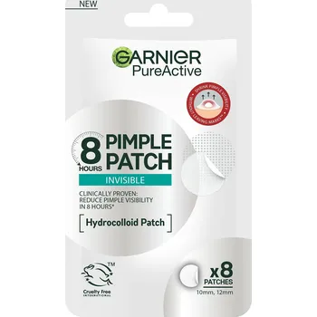 Přípravek na čištění pleti a oči Garnier Pure Active Pimple Patch hydrokoloidní neviditelné náplasti na akné