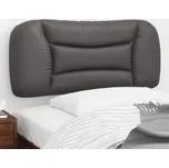 Polštář na čelo postele Hvar šedý 90 cm umělá kůže IM_374547