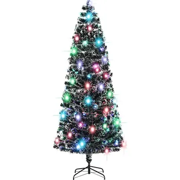 Vánoce Předem osvětlený vánoční stromek se stojanem a LED 240 cm optické vlákno IM_284299