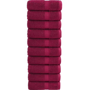 Utěrka Prémiové mycí utěrky SOLUND 10 ks bordó 30x30 cm 600 g/m² IM_137205