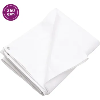 Krycí plachta Plachta 260 g/m² 6 x 6 m bílá HDPE IM_151602